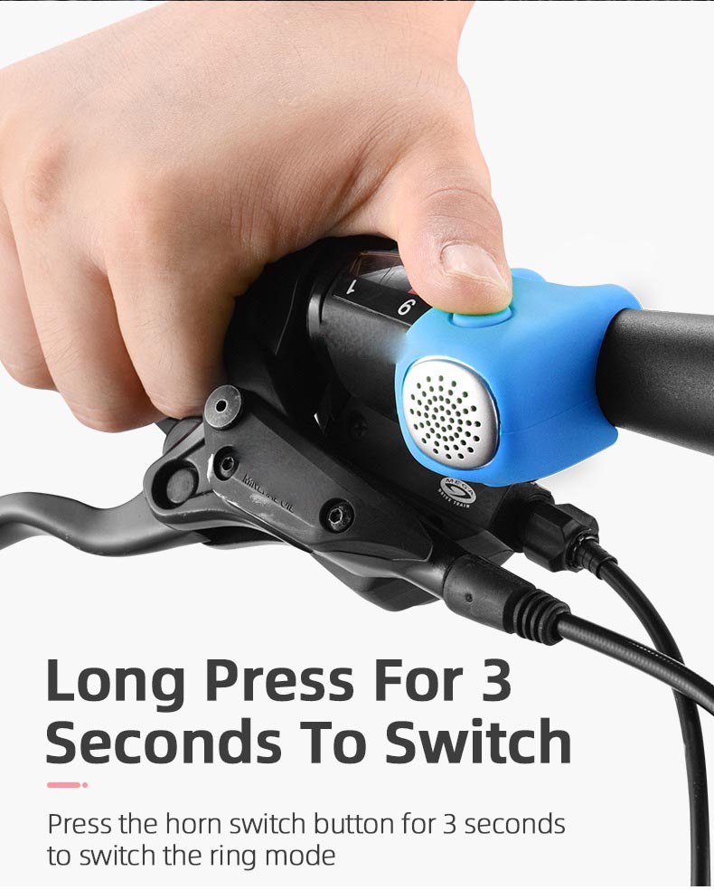 Electric Bike Horn 90 dB Electra Bike Bell Loud Bike Horn Electronic for Adults Kids - Bike Bell & Horn - 7