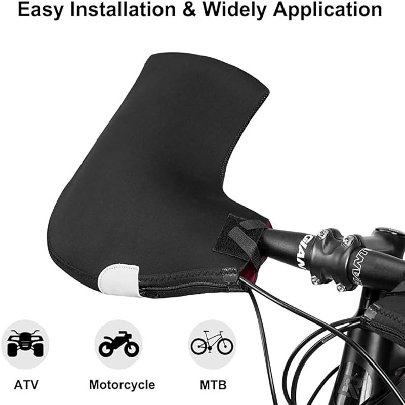 Handlebar Gloves Cold Weather Windproof & Coldproof Commuter Warmer Covers - Glove - 4