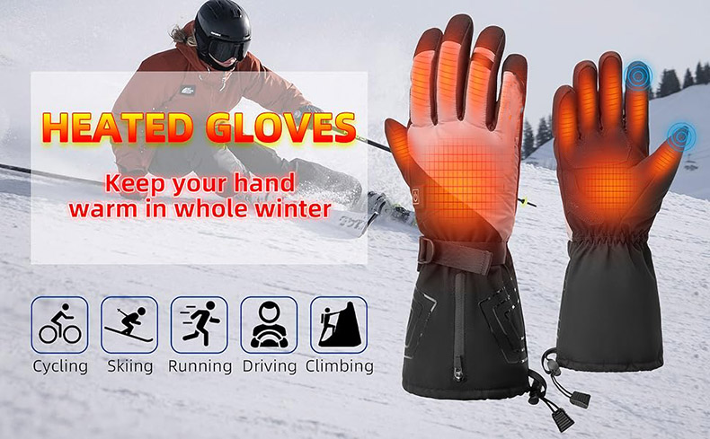 Heated Gloves for Women Men Rechargeable 4000mAh Battery Touchscreen - Glove - 1