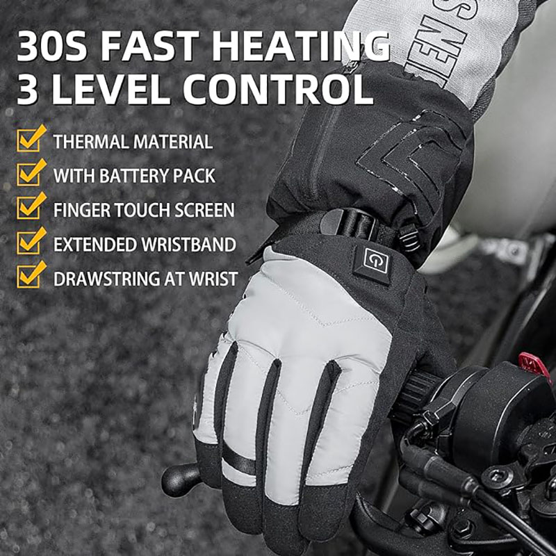 Heated Gloves for Women Men Rechargeable 4000mAh Battery Touchscreen - Glove - 5