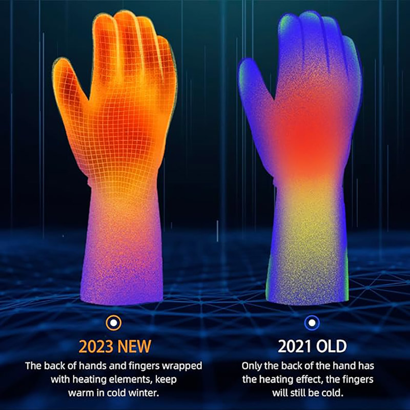 Heated Gloves for Women Men Rechargeable 4000mAh Battery Touchscreen - Glove - 2