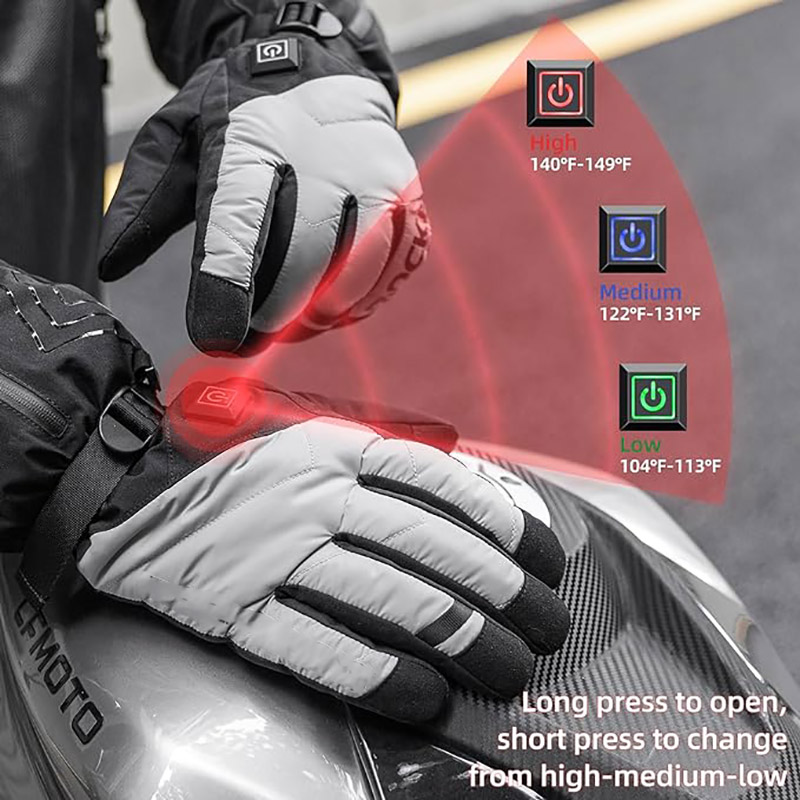 Heated Gloves for Women Men Rechargeable 4000mAh Battery Touchscreen - Glove - 6