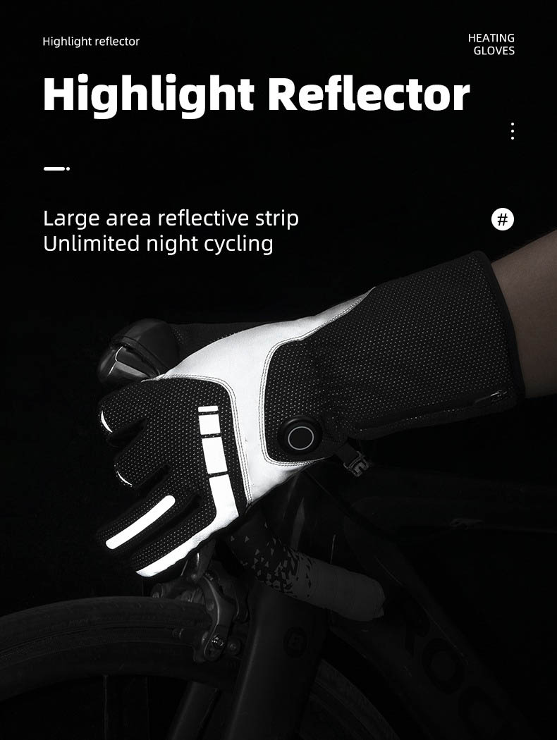 Heated Winter Cycling Gloves Rechargeable Touchscreen Functionality Gloves - Glove - 11