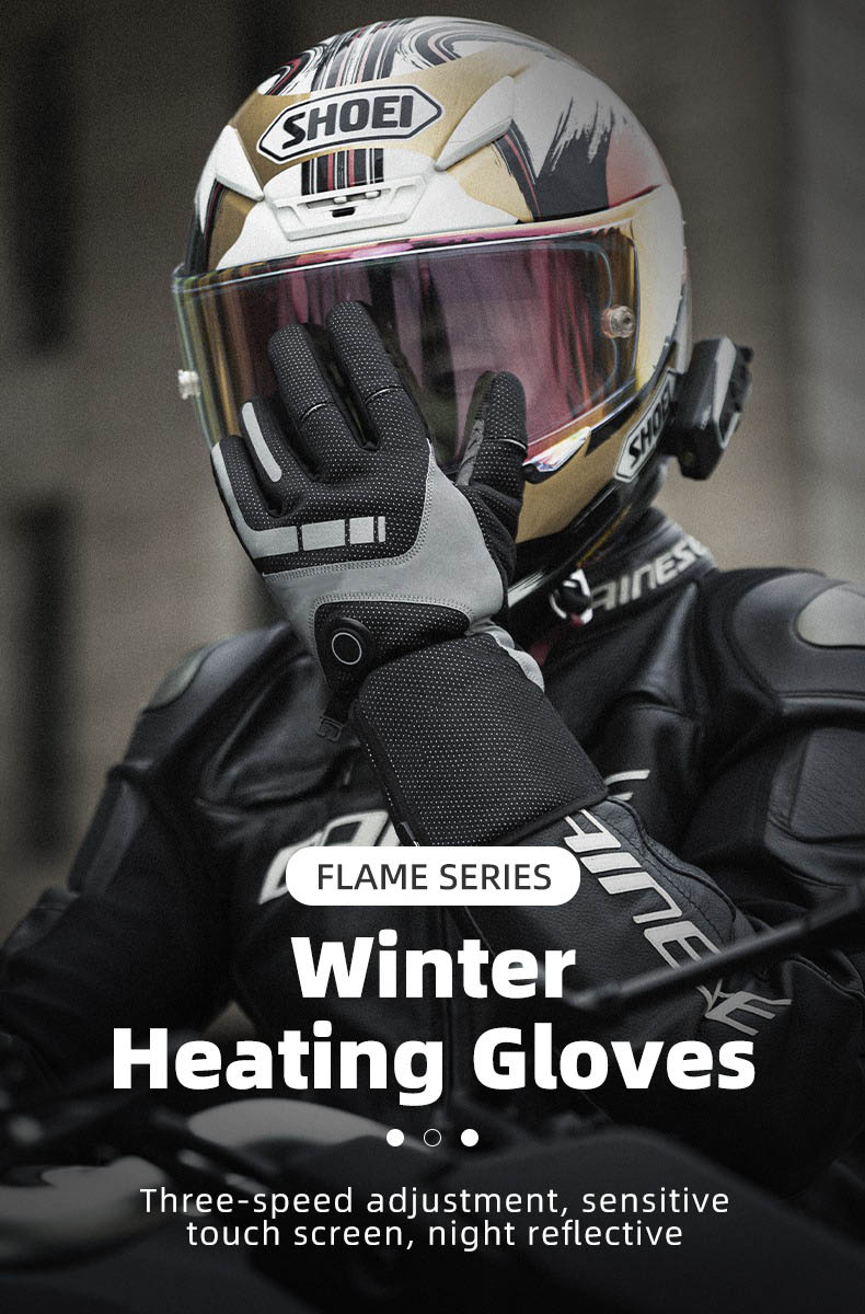 Heated Winter Cycling Gloves Rechargeable Touchscreen Functionality Gloves - Glove - 1