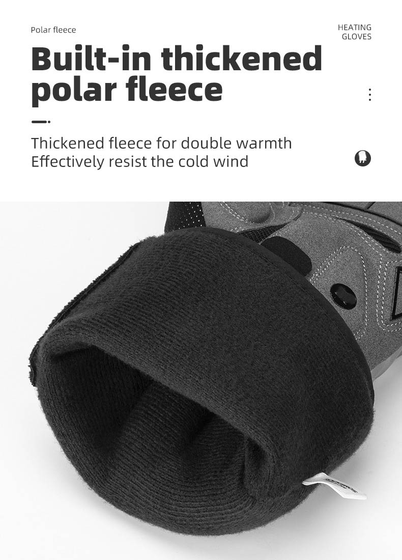 Heated Winter Cycling Gloves Rechargeable Touchscreen Functionality Gloves - Glove - 6