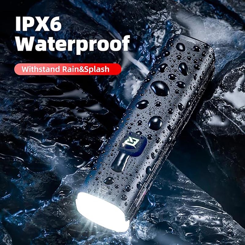 IPX6 ওয়াটারপ্রুফ সাইকেল রিয়ার লাইট 1000 Lumens USB রিচার্জেবল 5 মোড