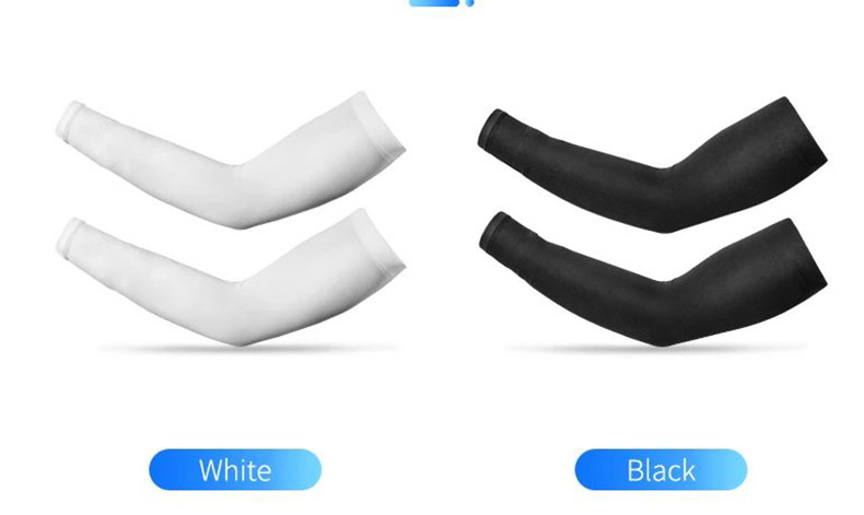Ice Silk Cycling Sleeves Arm Warmers Sun Protection UV Running Arm Sleeves