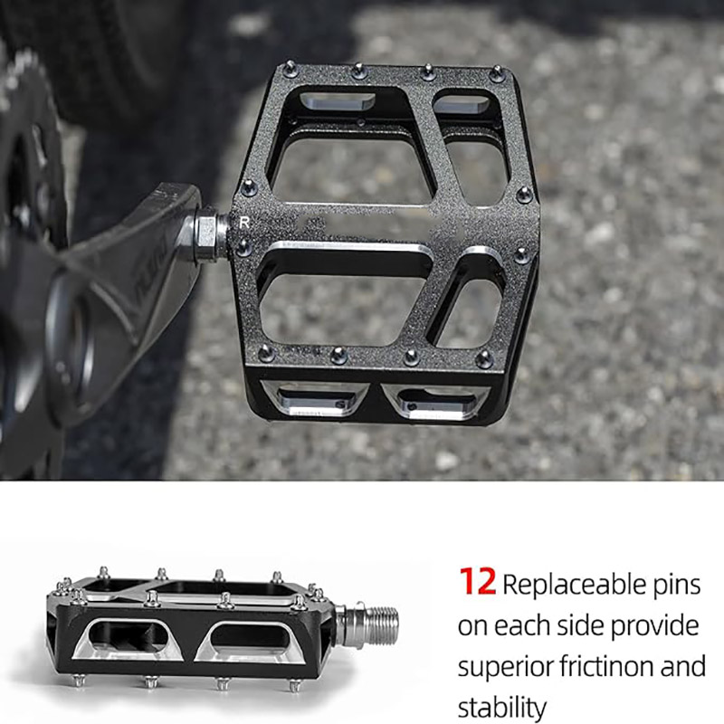 I-MTB Cycle Pedals Izinhlobo ze-Aluminium Cycling Ezivaliwe Iziphequluli Zomgwaqo