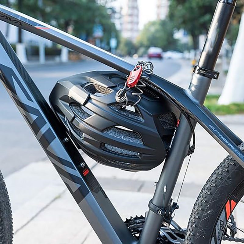Mini Anti-Theft Bike Cable Lock Portable 3 Digit Resettable for Travel Luggage - Bike Lock - 7