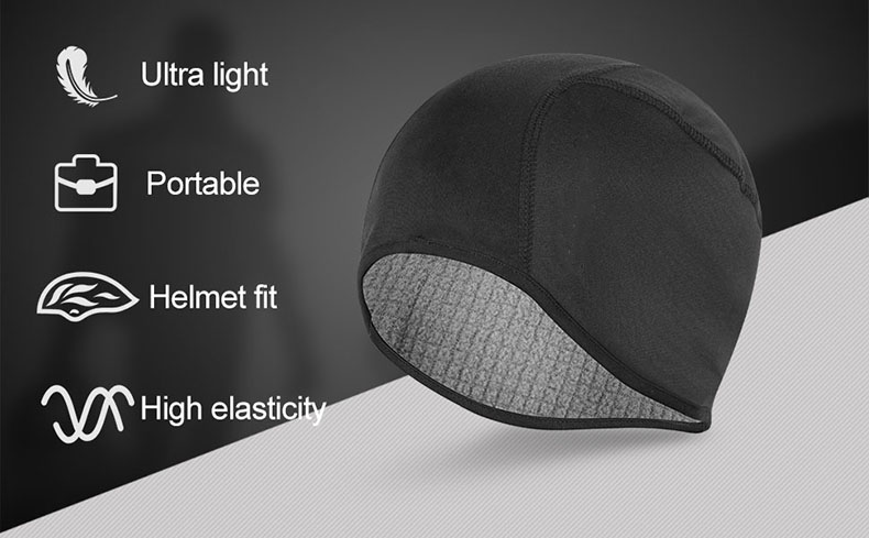 Maskra taċ-ċikliżmu li tneħħi l-umdità Toqgħod Taħt l-Elmi Thermal Cycling Helmet Liner