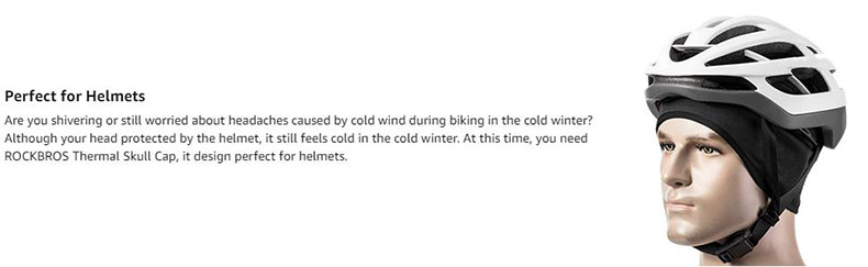 Moisture Wicking Cycling Mask Fits Under Helmets Thermal Cycling Helmet Liner - Balaclava Mask - 2