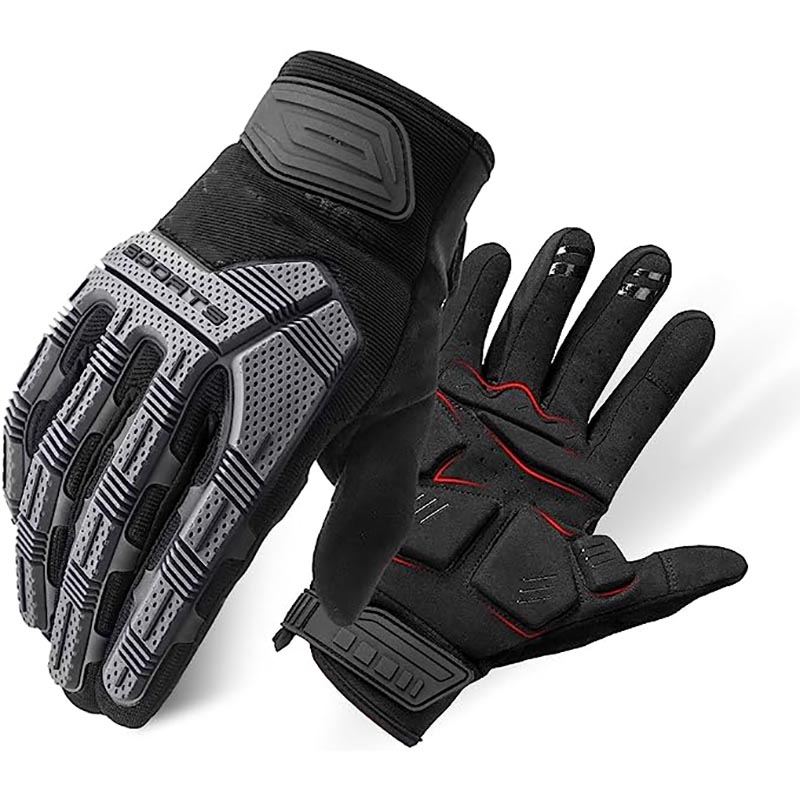 Motor Cycle Gloves with 6MM Gel Pad Touch Screen Knuckle Protection Gloves