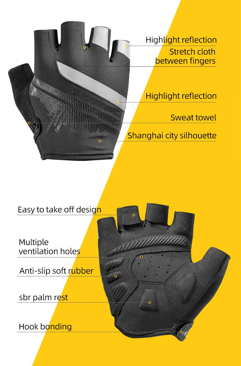 Mountain Bike Gloves Touch Screen Anti-Slip MTB Road Cycle Gloves Breathable Full Finger