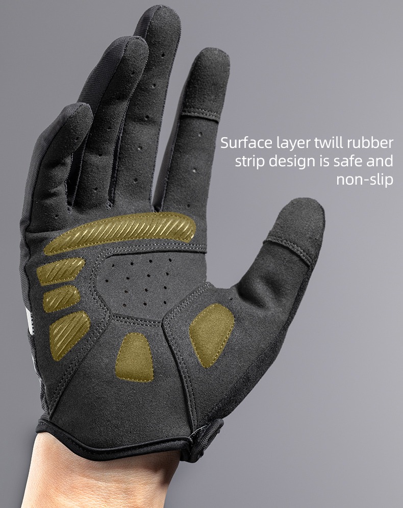 Mountain Bike Gloves Touch Screen Anti-Slip MTB Road Cycle Gloves Breathable Full Finger - Glove - 3