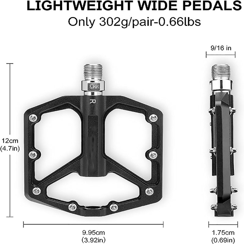Mountain Cycling Pedals Aluminum Sealed Bearing Lightweight Platform for Road - Pedal - 5