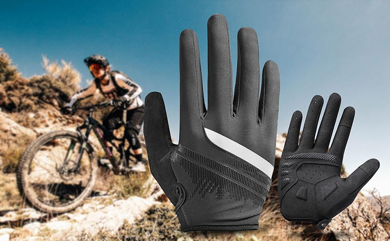 Mountain Mens Cycling Gloves Touch Screen Anti-Slip MTB Road Gloves Breathable Full Finger - Glove - 1