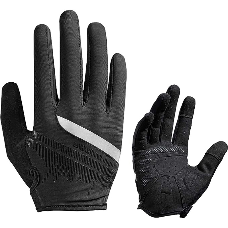 Mountain Mens Cycling Gloves Touch Screen Anti-Slip MTB Road Gloves Breathable Full Finger