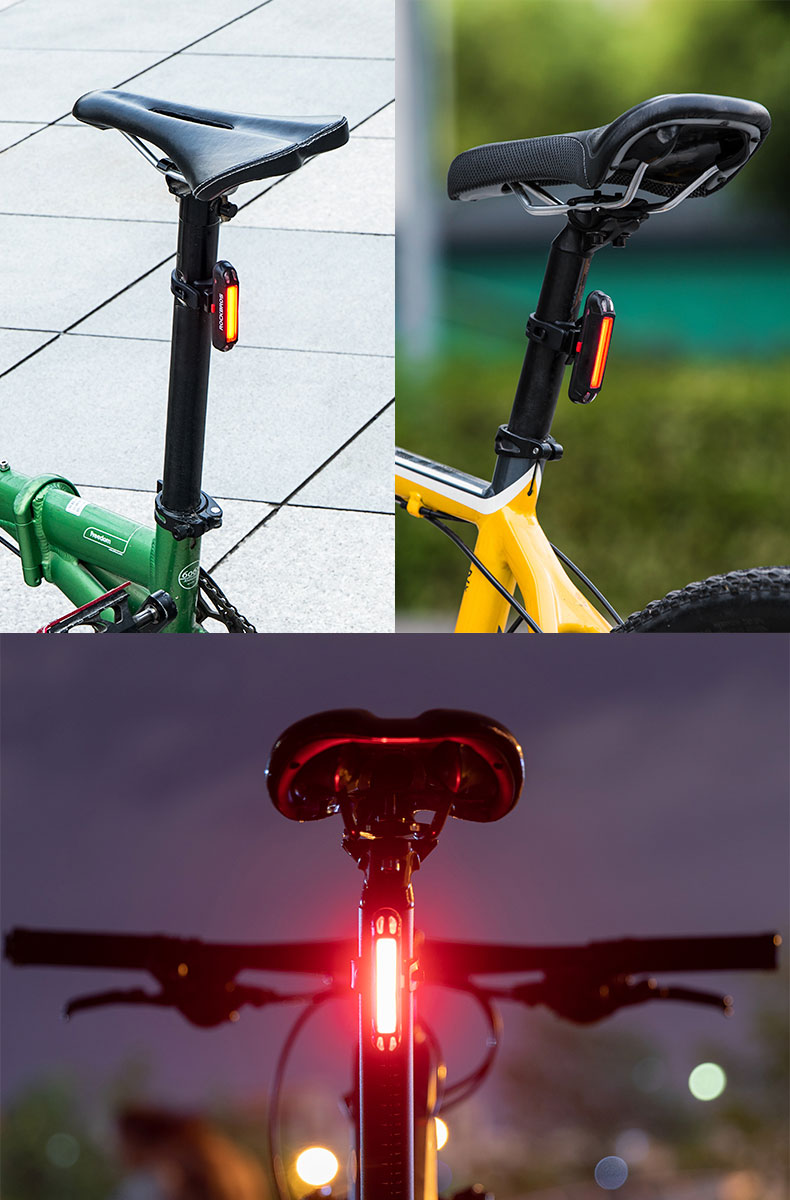 Mountain bicycle tail light USB charging warning light night riding taillight - Bicycle Lights - 2