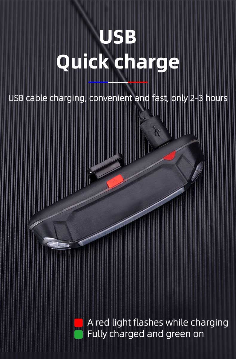 Mountain bicycle tail light USB charging warning light night riding taillight - Bicycle Lights - 7