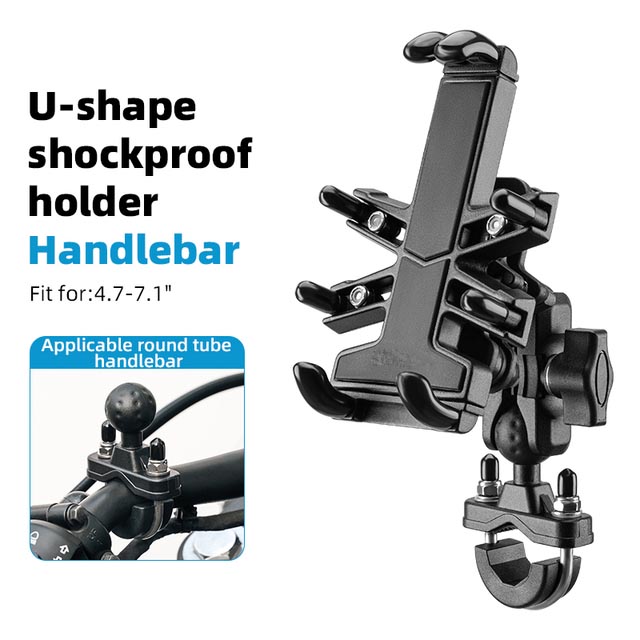 Phone Holder for Bike Aluminum Alloy Holder with Vibration Dampener - Phone Holder - 5