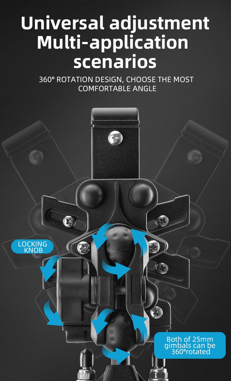 Phone Holder for Bike Aluminum Alloy Holder with Vibration Dampener - Phone Holder - 9