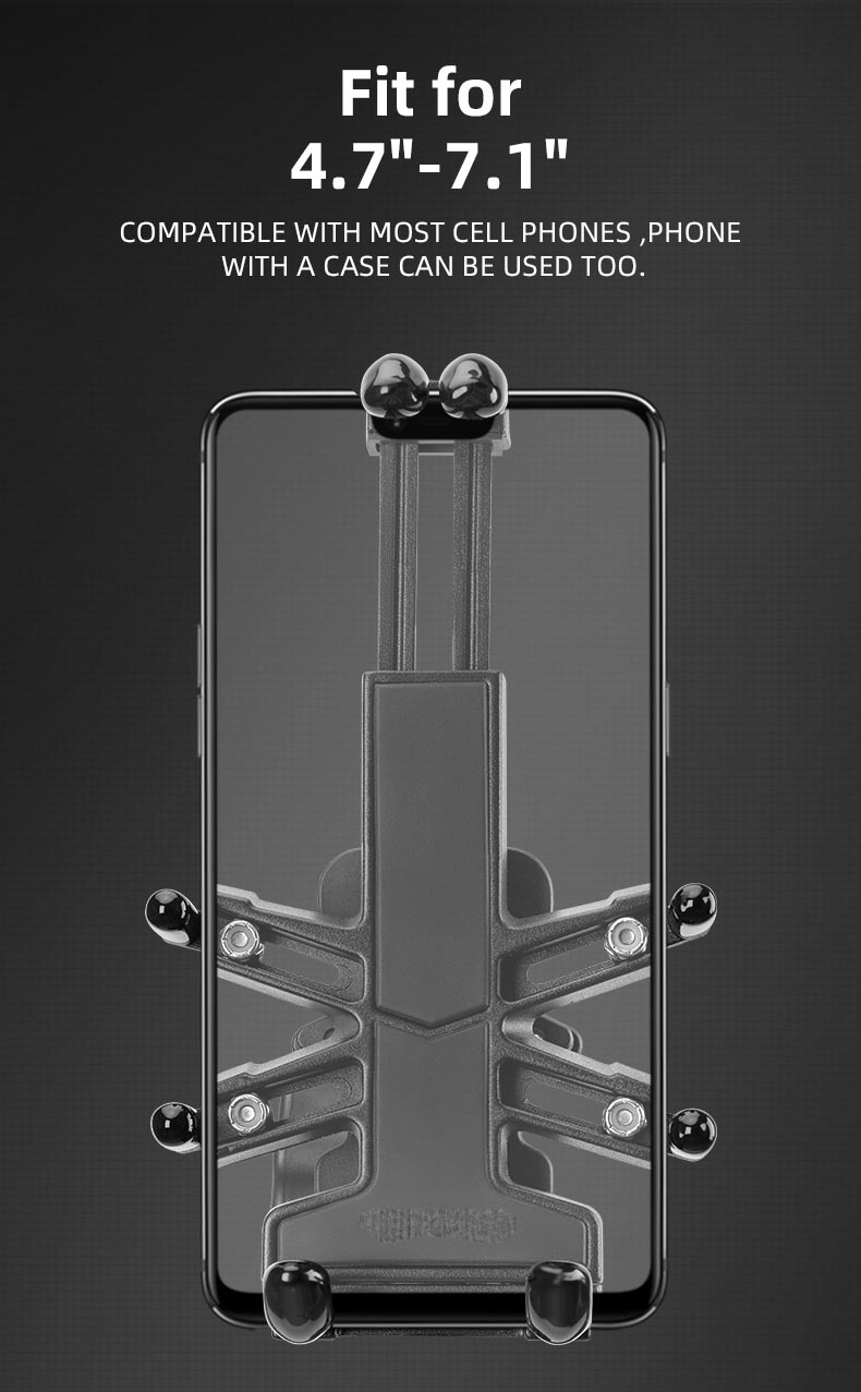 Phone Holder for Bike Aluminum Alloy Holder with Vibration Dampener - Phone Holder - 10