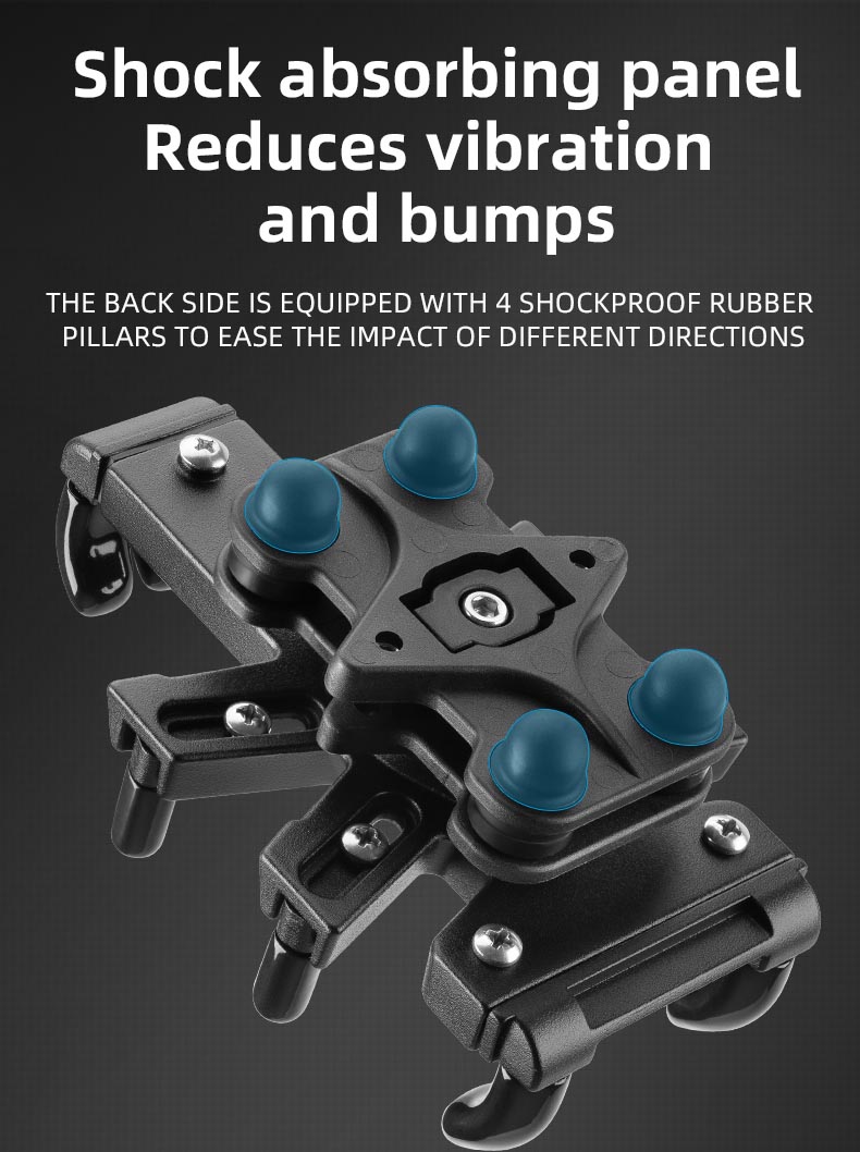Phone Holder for Bike Aluminum Alloy Holder with Vibration Dampener - Phone Holder - 7