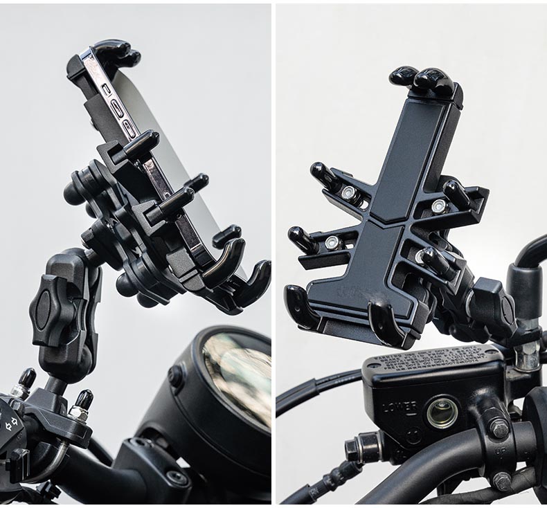 Phone Holder for Bike Aluminum Alloy Holder with Vibration Dampener - Phone Holder - 18