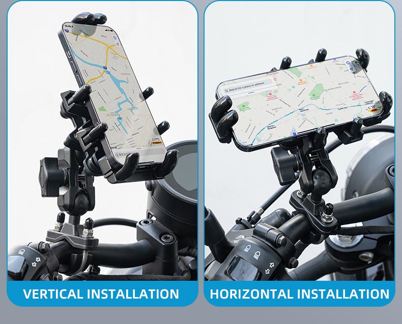 Phone Holder for Bike Aluminum Alloy Holder with Vibration Dampener - Phone Holder - 4