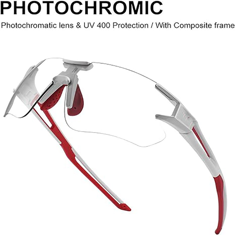 Lunettes de cyclisme photochromiques pour hommes et femmes, lunettes de sport, Protection UV