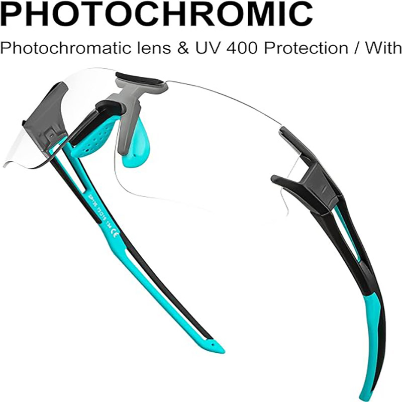 Lunettes de cyclisme photochromiques pour hommes et femmes, lunettes de sport, Protection UV