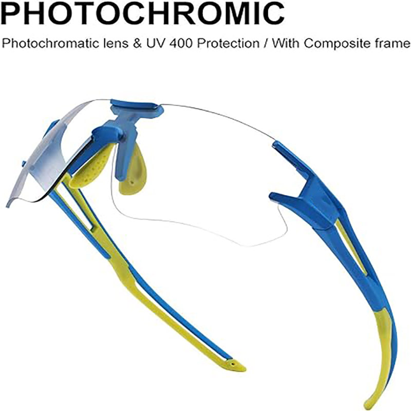 Photochromic fytsbrillen foar manlju froulju sportbril UV-beskerming