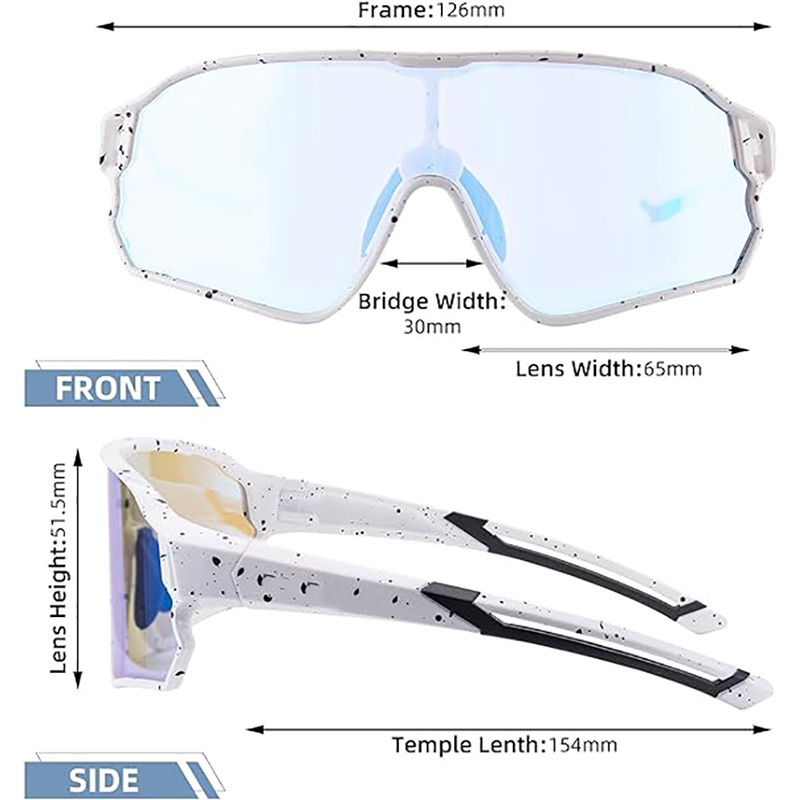 Photochromic Sports Kids Sunglasse MTB Biking Sunglasses for Kids Ages 8 to 14 - Cycling Glasses - 13