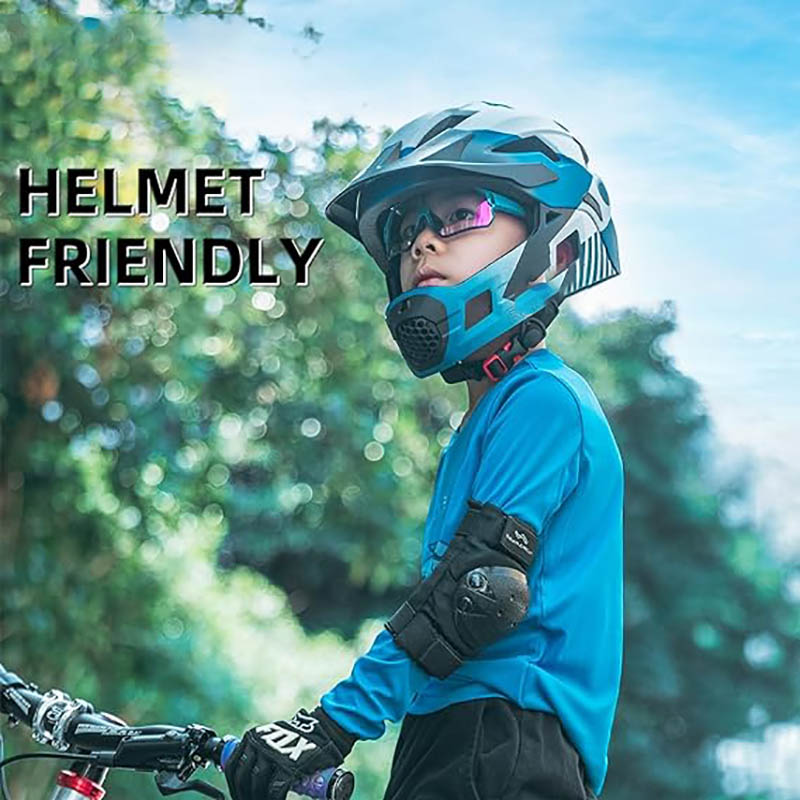 Photochromic Sports Kids Linèt solèy VTT linèt solèy pou timoun ki gen laj 8 a 14 an