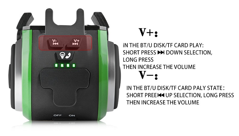 Zadnja luč za kolo, nosilec za telefon, luč, nepremočljiv, 5 v 1, večfunkcijski Bluetooth zvočnik