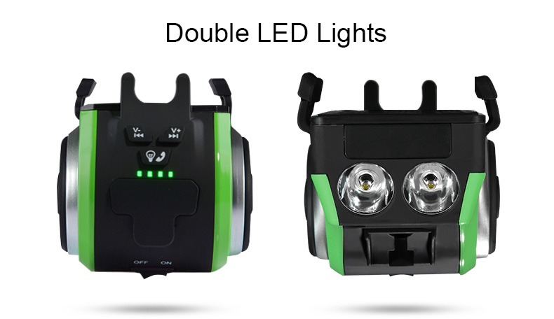 Rear Bicycle Light Phone Holder  Light Waterproof 5 In 1 Multi Function Bluetooth Speaker - Bicycle Lights - 8