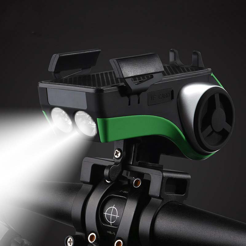 Rear Bicycle Light Phone Holder  Light Waterproof 5 In 1 Multi Function Bluetooth Speaker