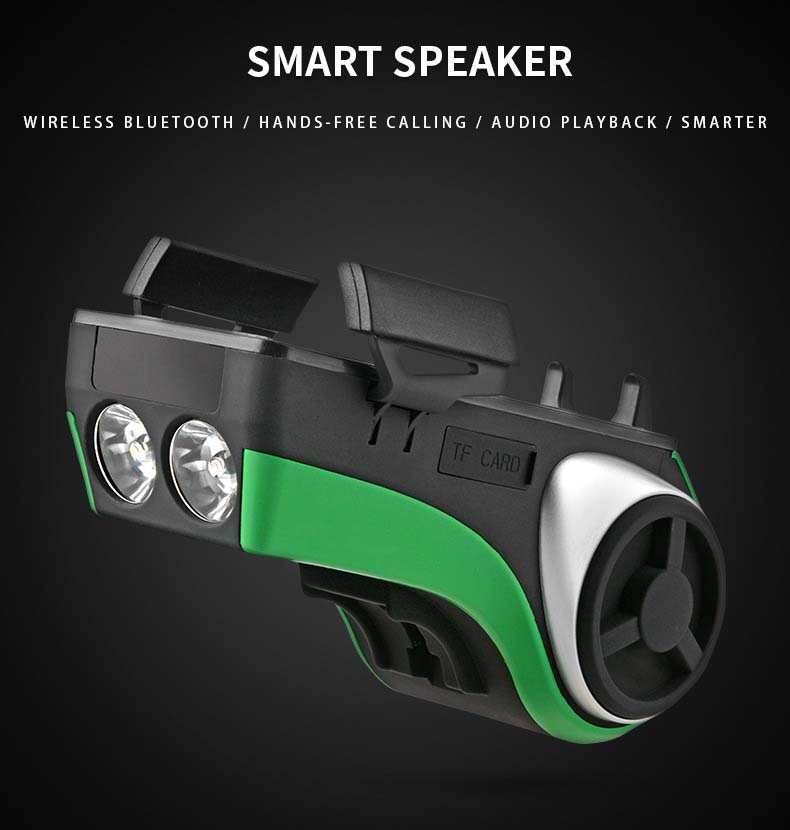 Rear Bicycle Light Phone Holder  Light Waterproof 5 In 1 Multi Function Bluetooth Speaker - Bicycle Lights - 13
