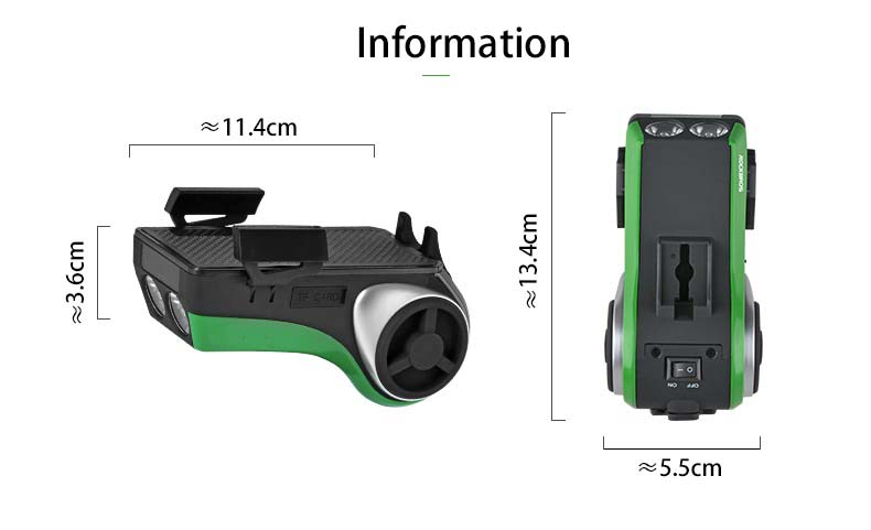 Id-Detentur tat-Telefown tad-Dawl tar-Roti ta 'wara Light Waterproof 5 F'1 Multi Funzjoni Bluetooth Speaker