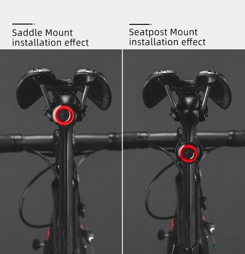 Luci LED Ricaricabili per Bicicletta IPX6 Impermeabile Luce di Coda di Bicicletta Sensing Brake