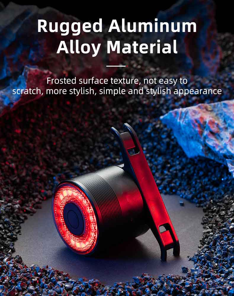 Rechargeable Bicycle Led Lights IPX6 Waterproof Brake Sensing Bike Tail Light - Bicycle Lights - 4