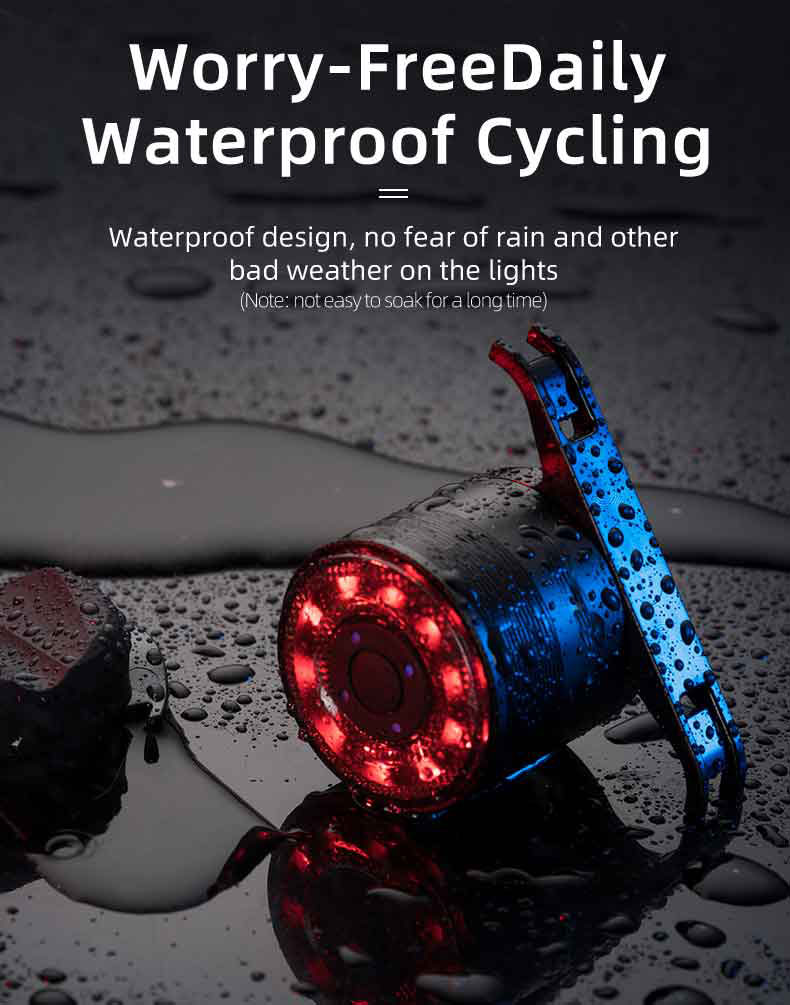 Rechargeable Bike Rear Light Waterproof Bike Taillight - Bicycle Lights - 5