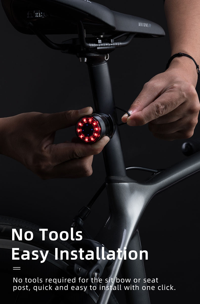Rechargeable Bike Rear Light Waterproof Bike Taillight - Bicycle Lights - 7