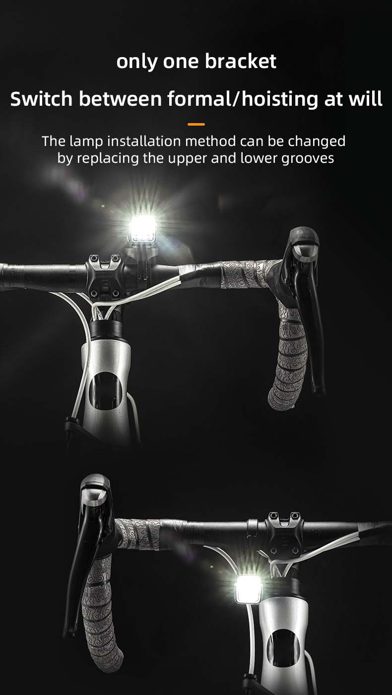 Rechargeable Led Bicycle Light IPX6 Waterproof Bike Front Light 5 Modes Aluminum Alloy 