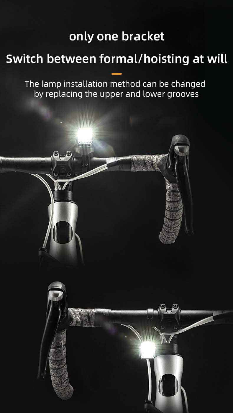 Luz Led recargable para bicicleta, luz delantera impermeable para bicicleta IPX6, 5 modos, aleación de aluminio