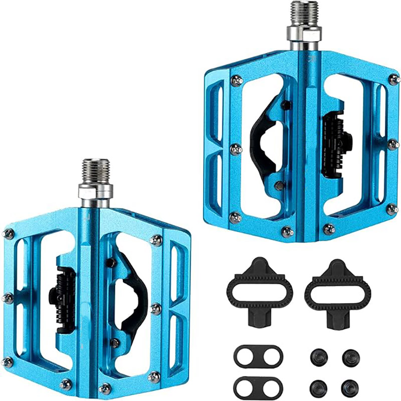 انواع پدال دوچرخه سواری کوهستانی SPD پدال های آلومینیومی بدون گیره مهر و موم شده با گیره
