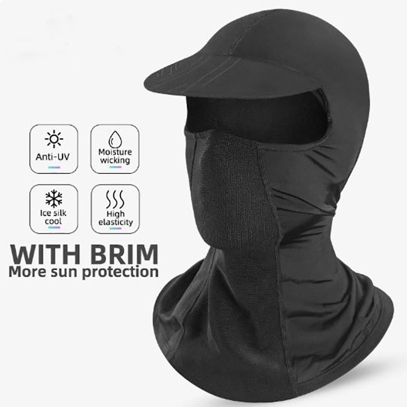 Summer Full Face Balaclava Mask Cykelkepsar Jakt Cykel Head Cover