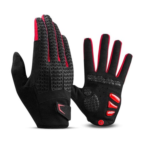 Touch Screen Anti Slip Gloves for Cycling with Gel Padded Shock Absorbing