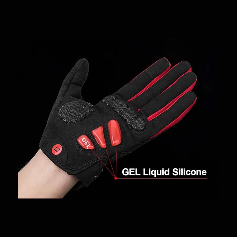 Touch Screen Anti Slip Gloves for Cycling with Gel Padded Shock Absorbing - Glove - 8