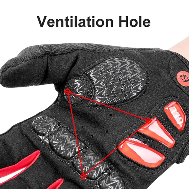 Touch Screen Anti Slip Gloves for Cycling with Gel Padded Shock Absorbing - Glove - 5
